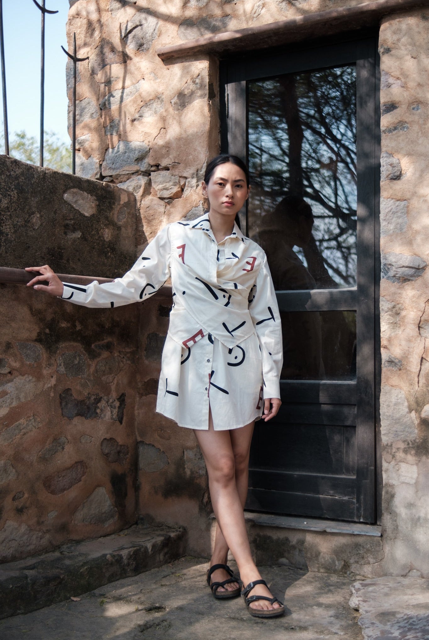 Seattle Wrap Shirt Dress - Printed - CiceroniDressesThe Terra Tribe