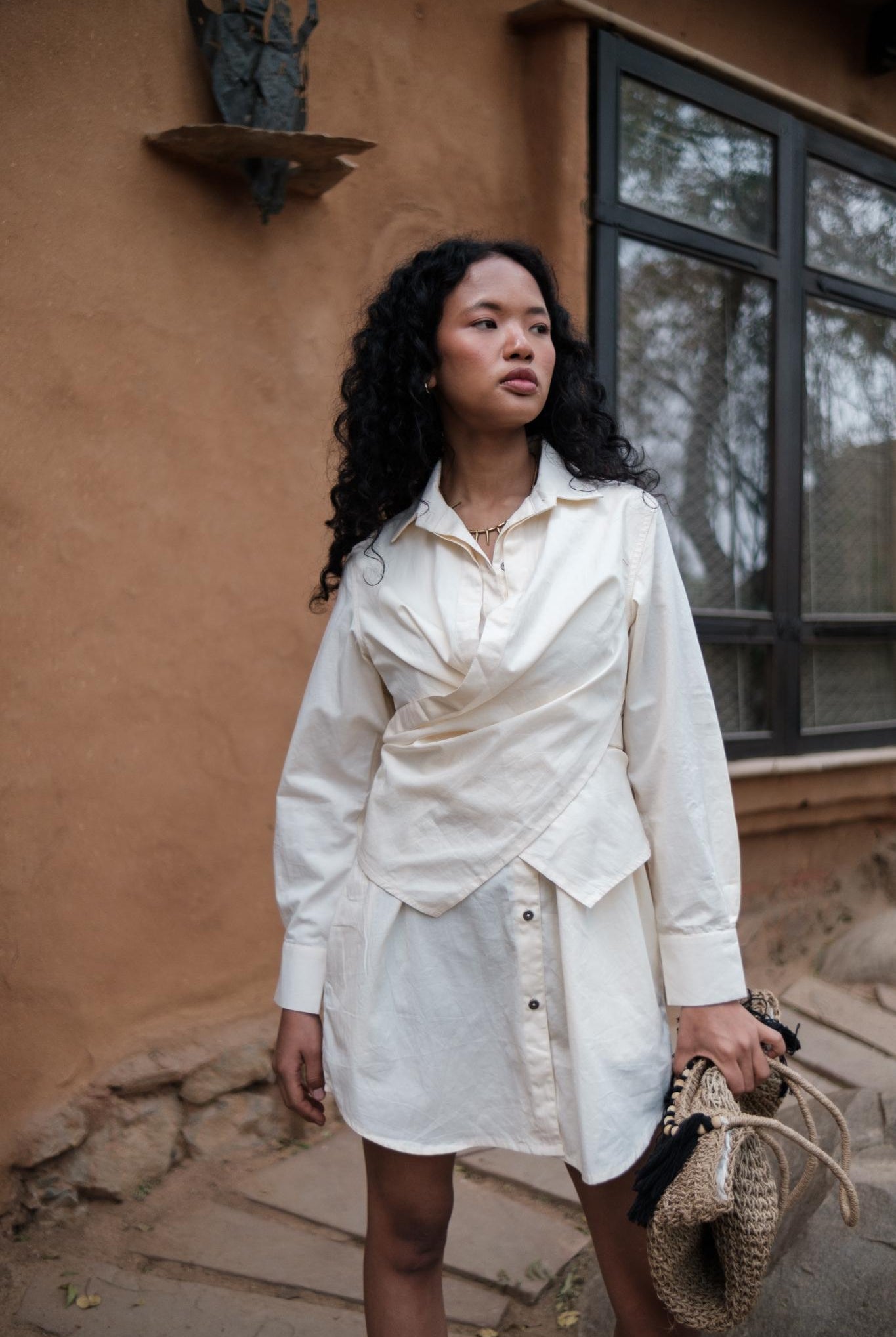 Seattle Wrap Shirt Dress - CiceroniDressesThe Terra Tribe