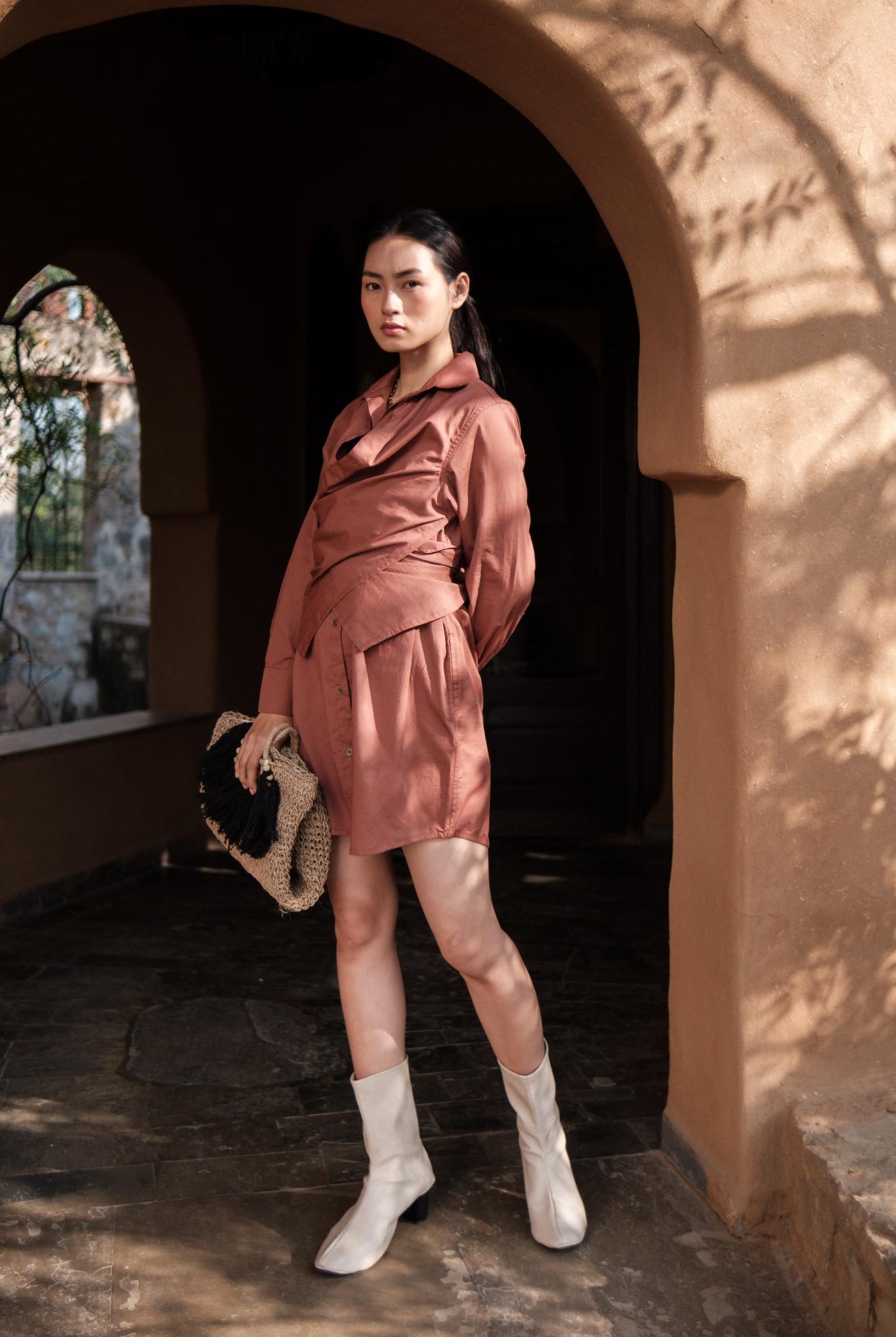 Seattle Wrap Shirt Dress - CiceroniDressesThe Terra Tribe