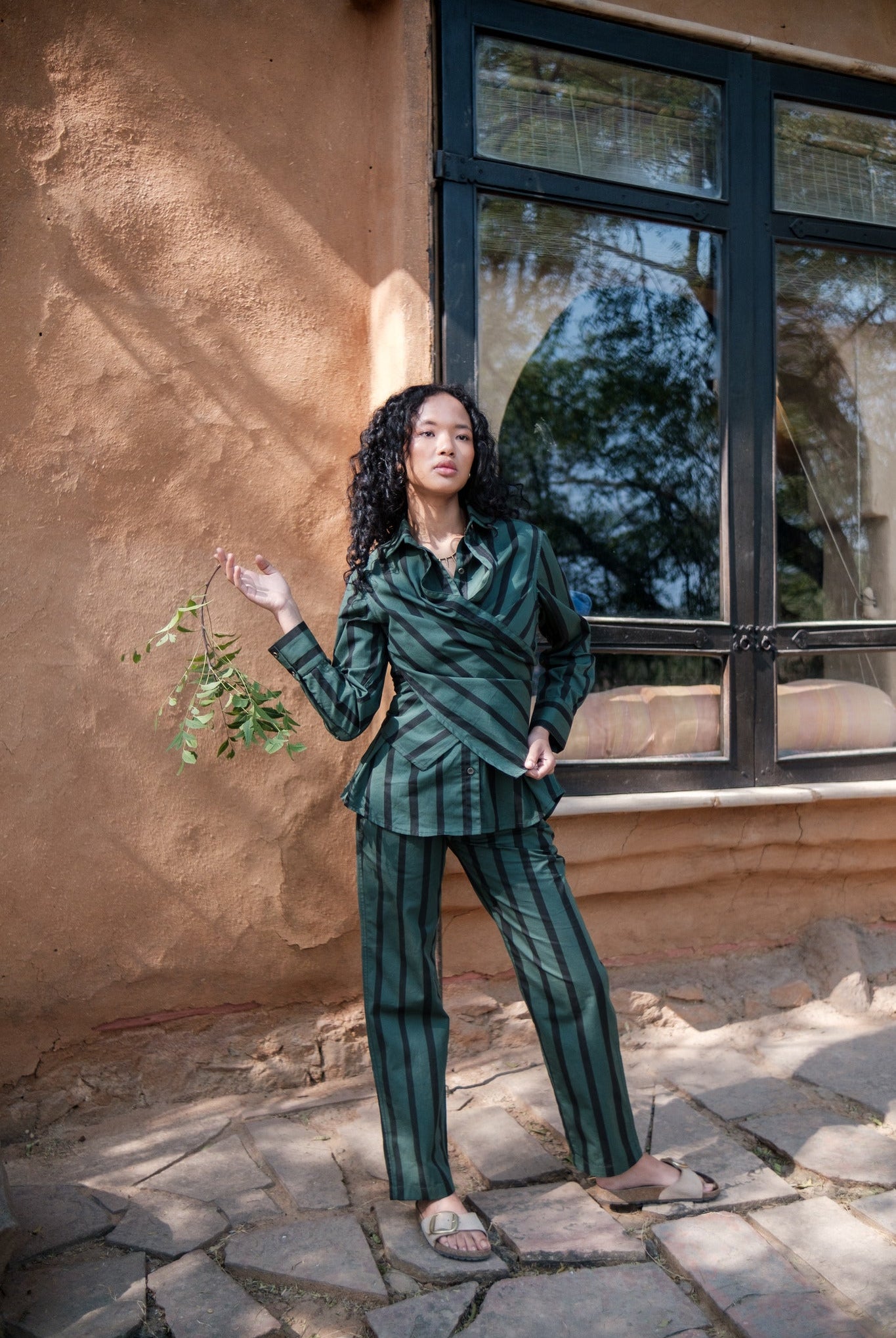 Seattle Wrap Shirt - Stripe Print - CiceroniShirtsThe Terra Tribe