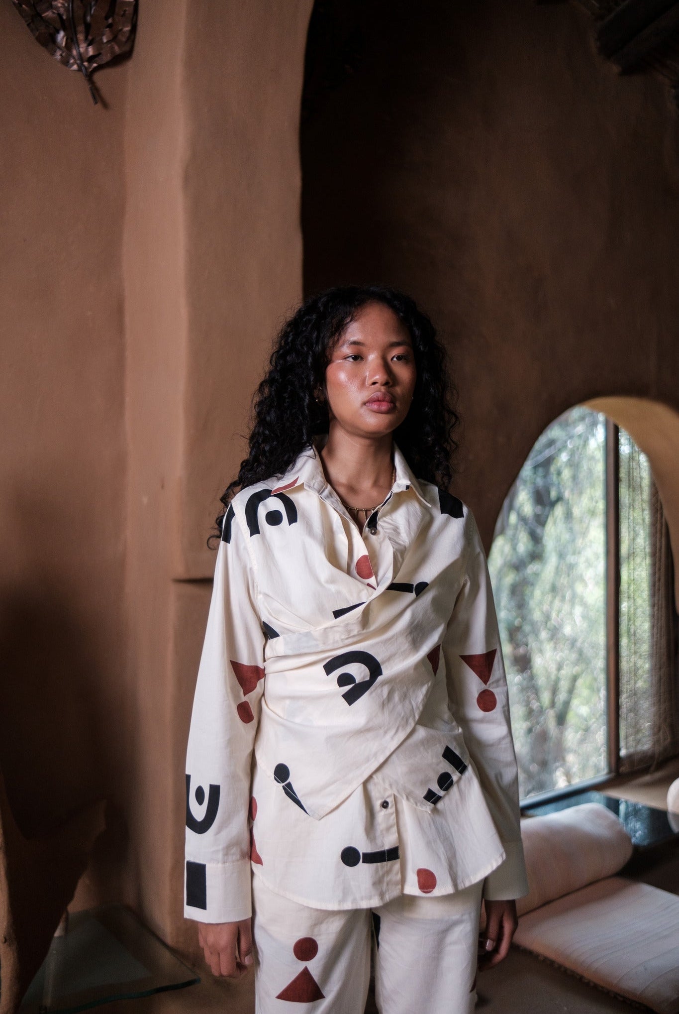 Seattle Wrap Shirt - Triangle Print - CiceroniShirtsThe Terra Tribe