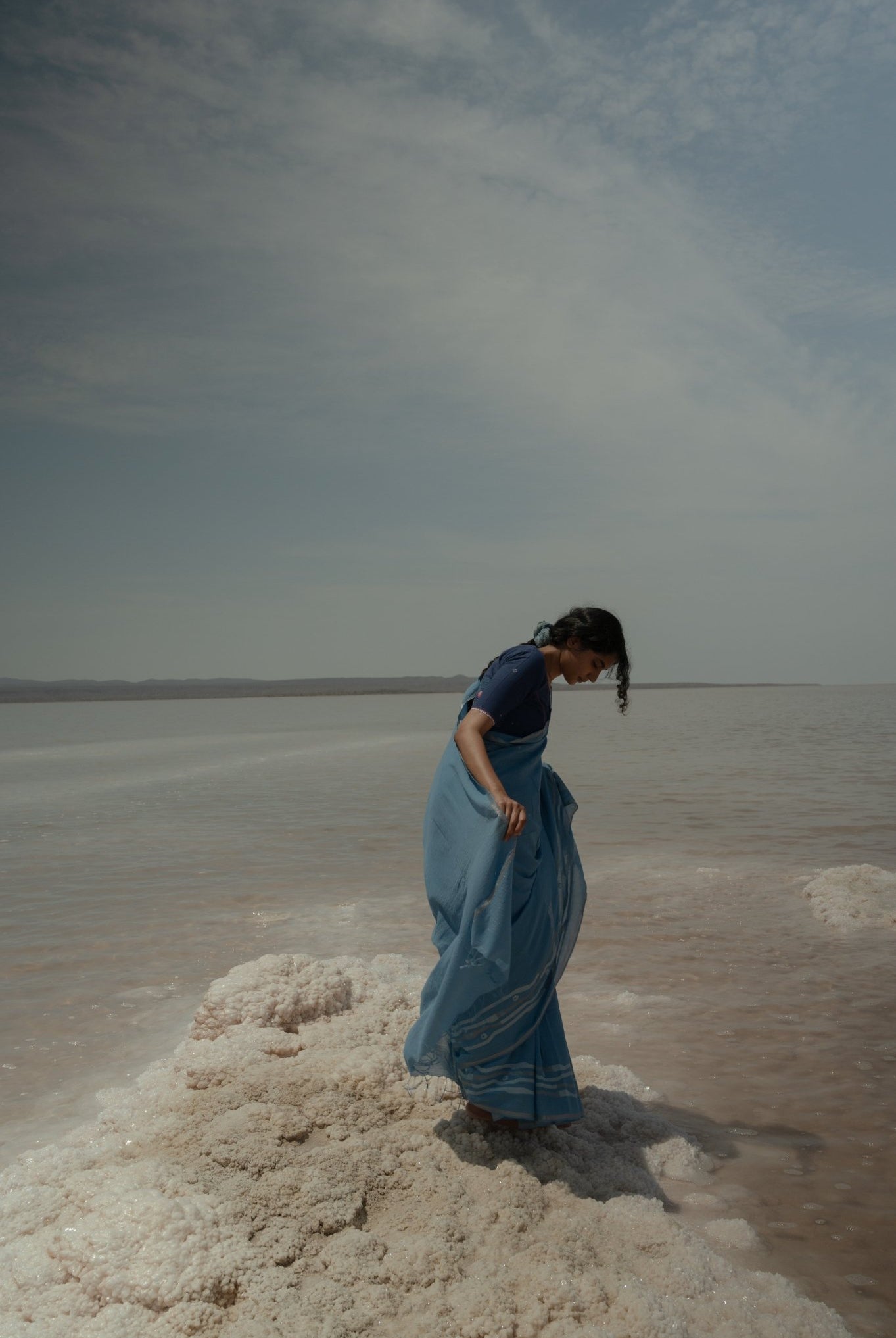 Seawaves Jamdani Saree - CiceroniSareeGulmohar Calcutta