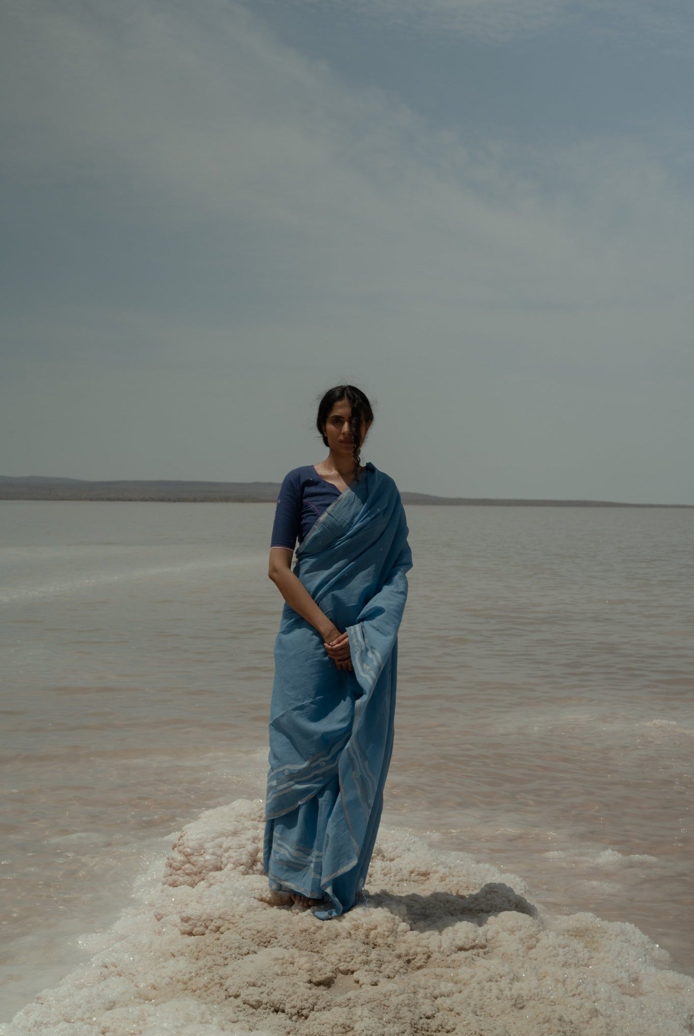 Seawaves Jamdani Saree - CiceroniSareeGulmohar Calcutta