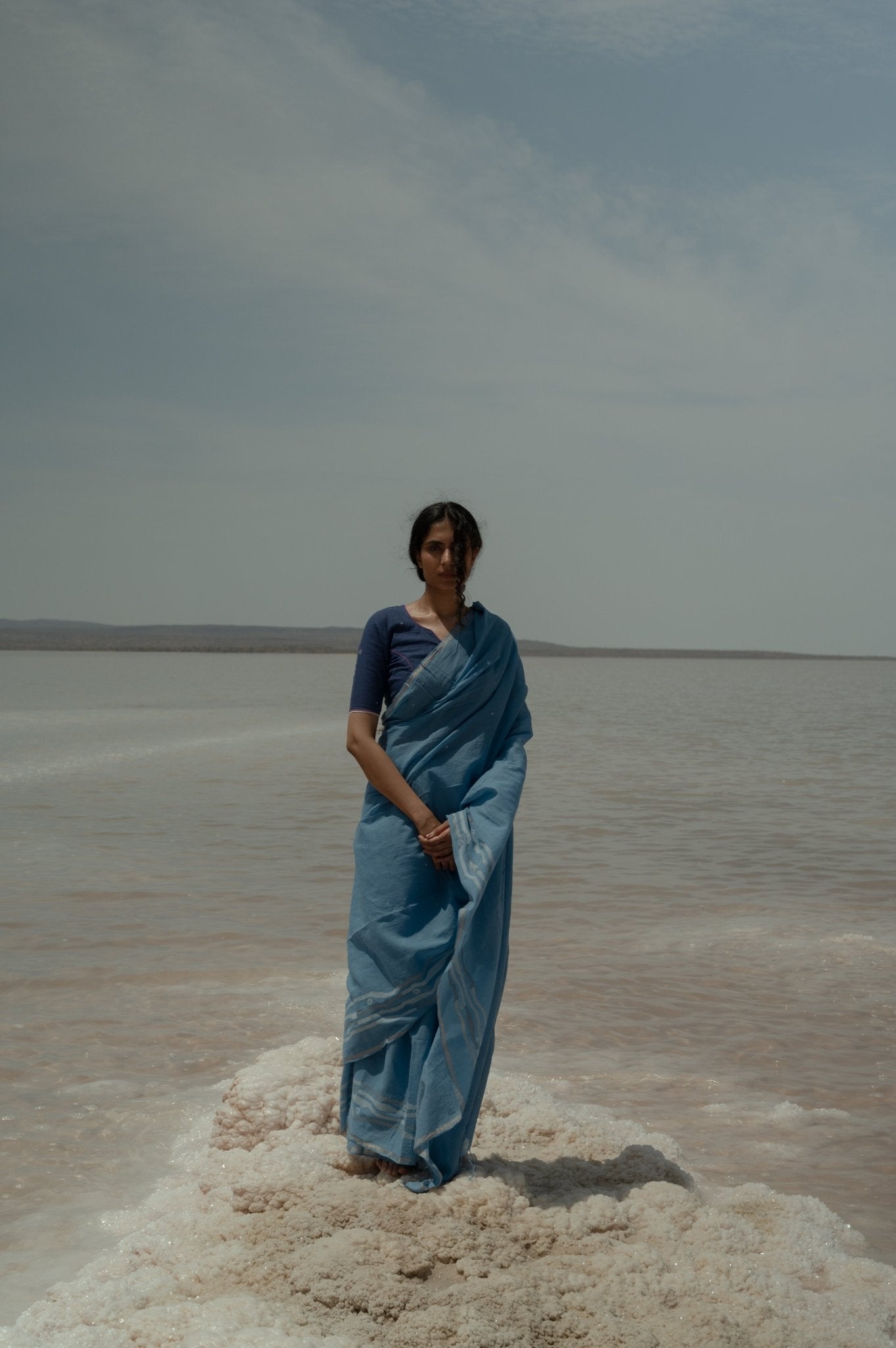 Seawaves Jamdani Saree - CiceroniSareeGulmohar Calcutta