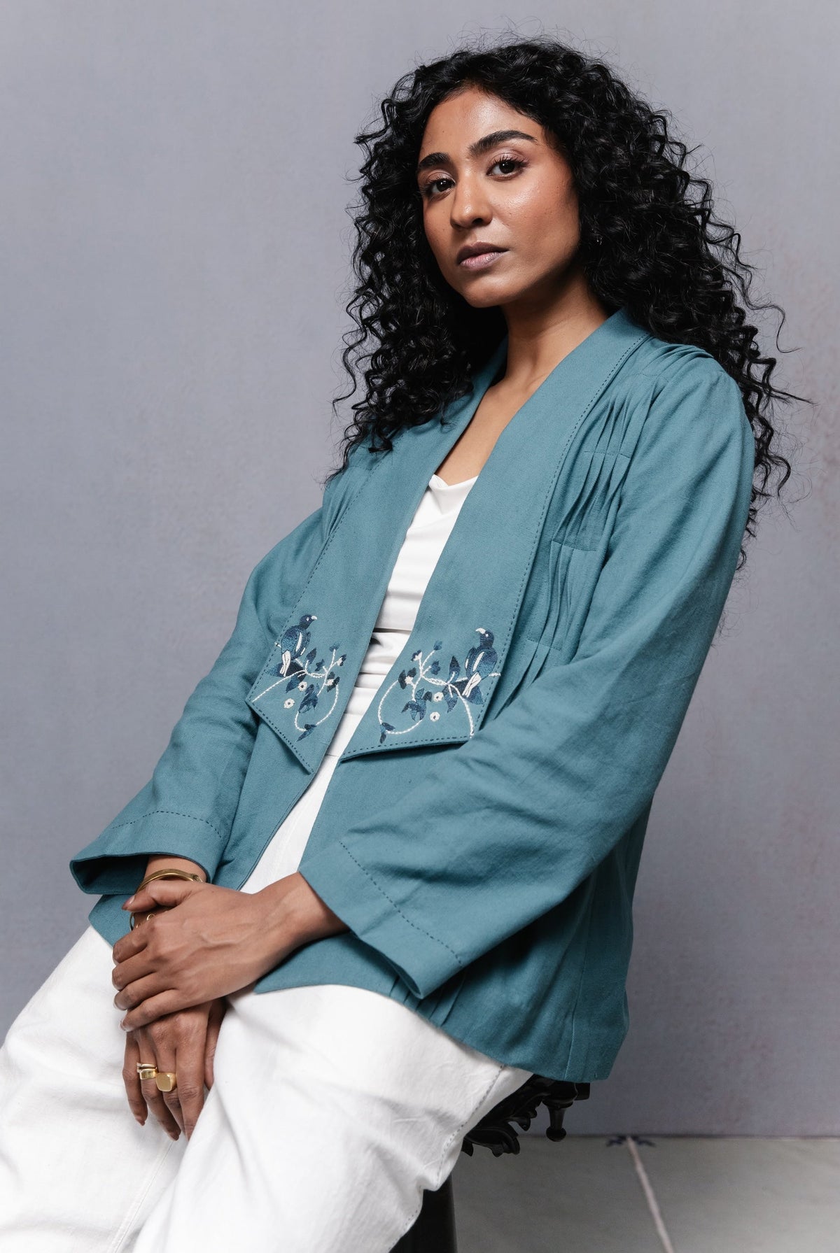 Selvage Jacket Set Blue - CiceroniCo-ord SetSubbah