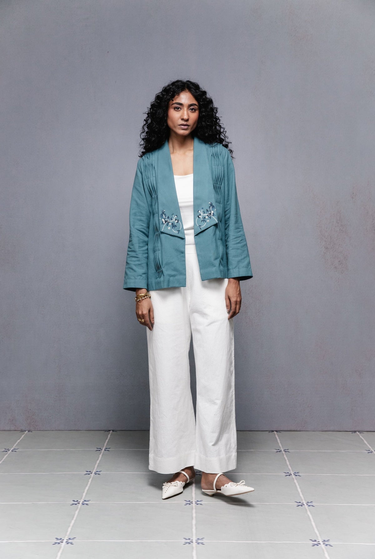 Selvage Jacket Set Blue - CiceroniCo-ord SetSubbah