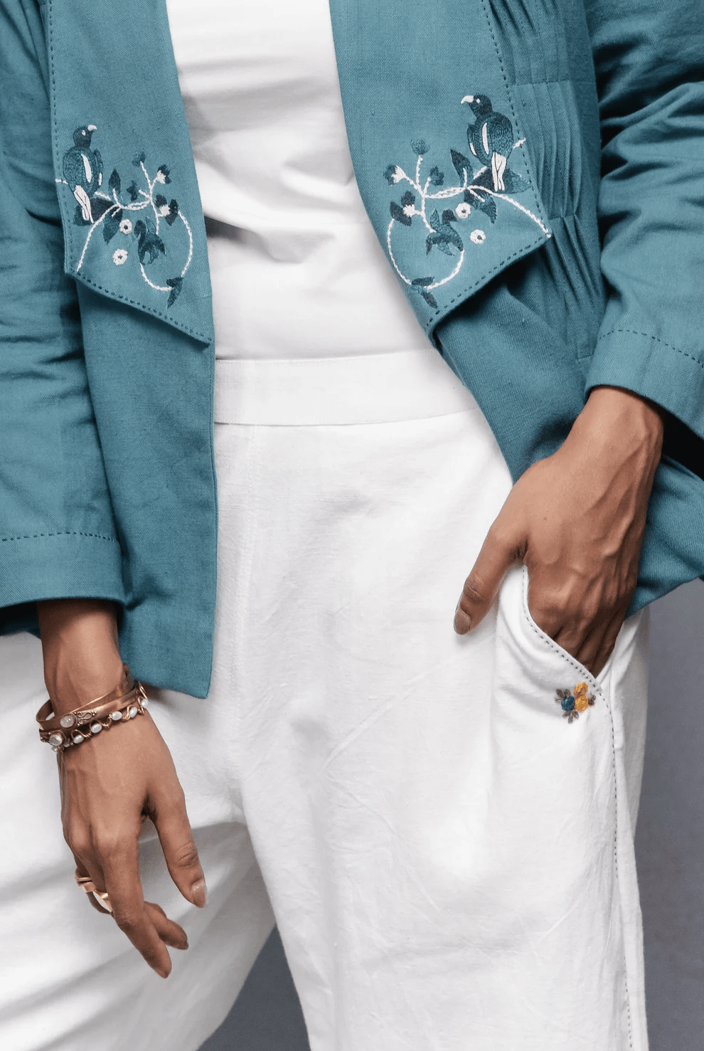 Selvage White Pants - CiceroniPantsSubbah