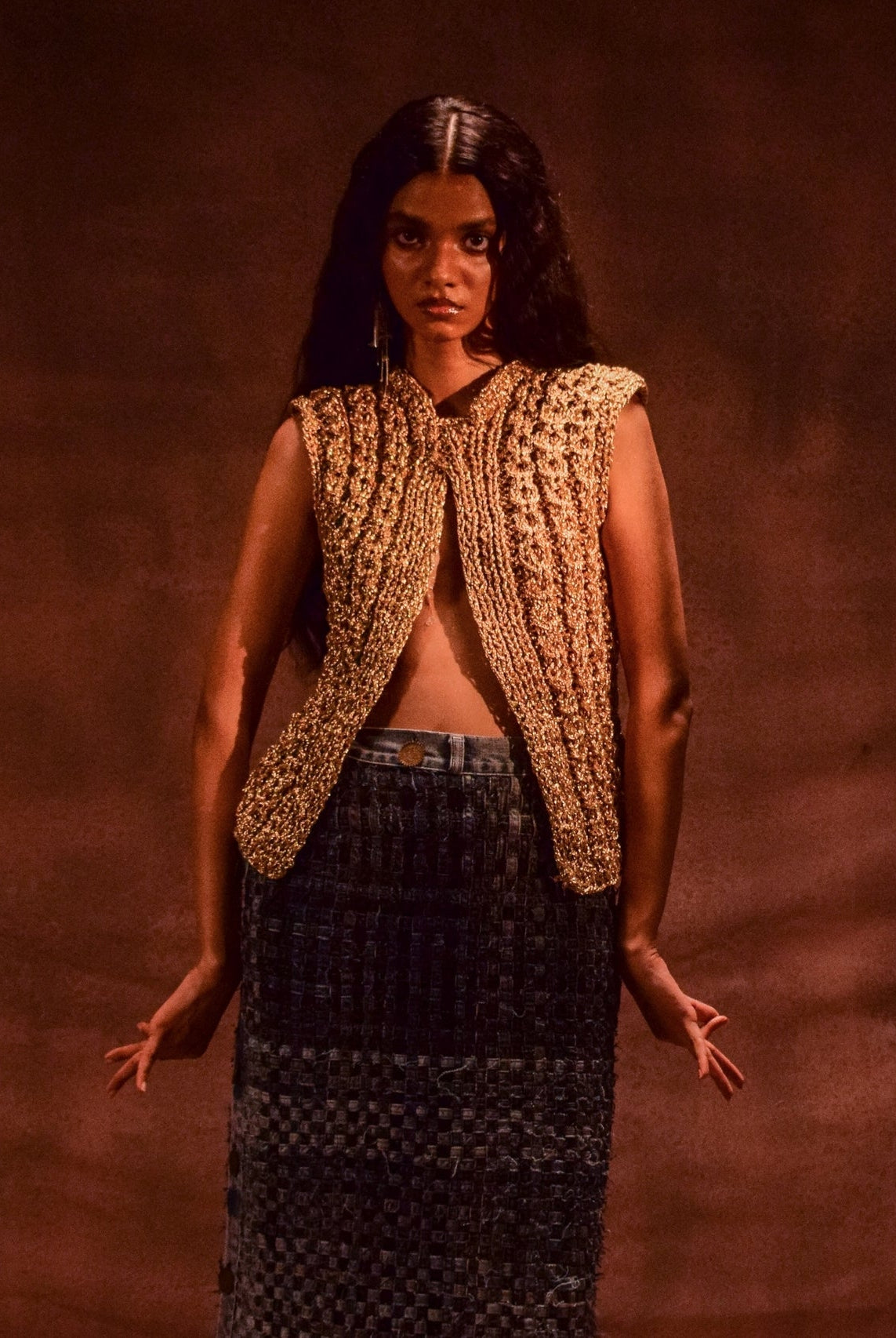 Selvedge Fringe Skirt - CiceroniSkirtsAnam Husain