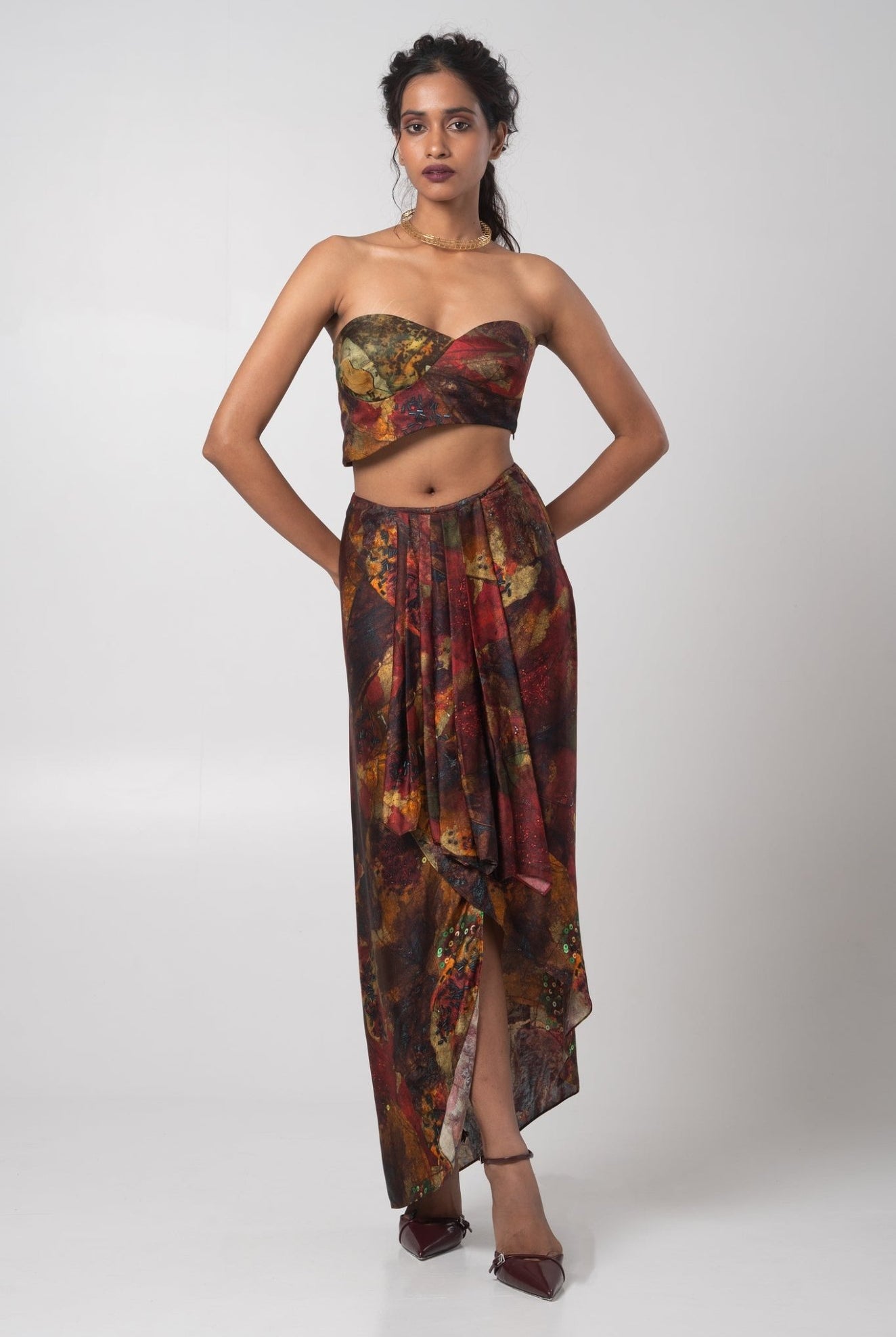 Sepia 3 Piece Set - CiceroniSkirt SetAdvait