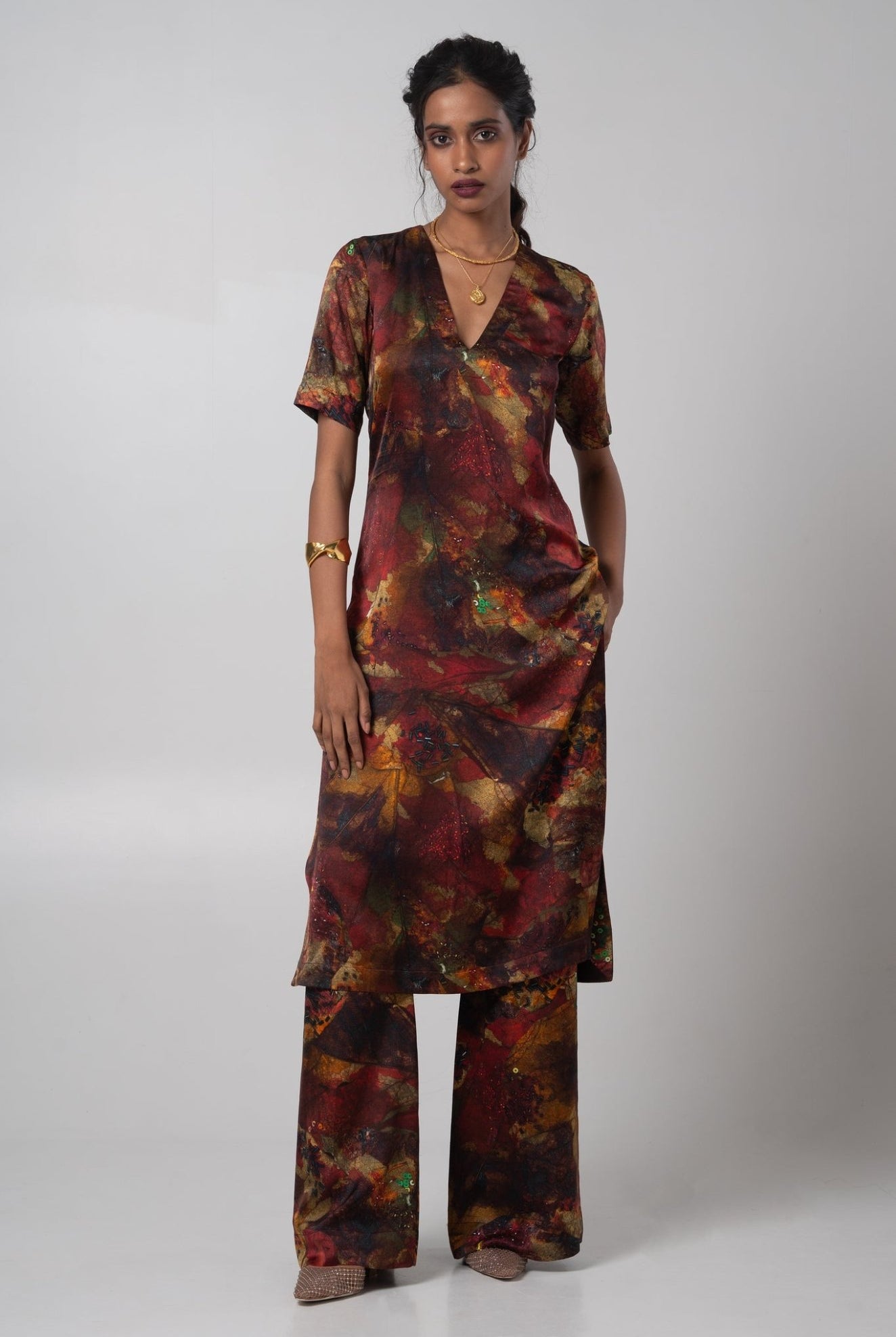 Sepia Kurta Set - CiceroniKurta SetAdvait