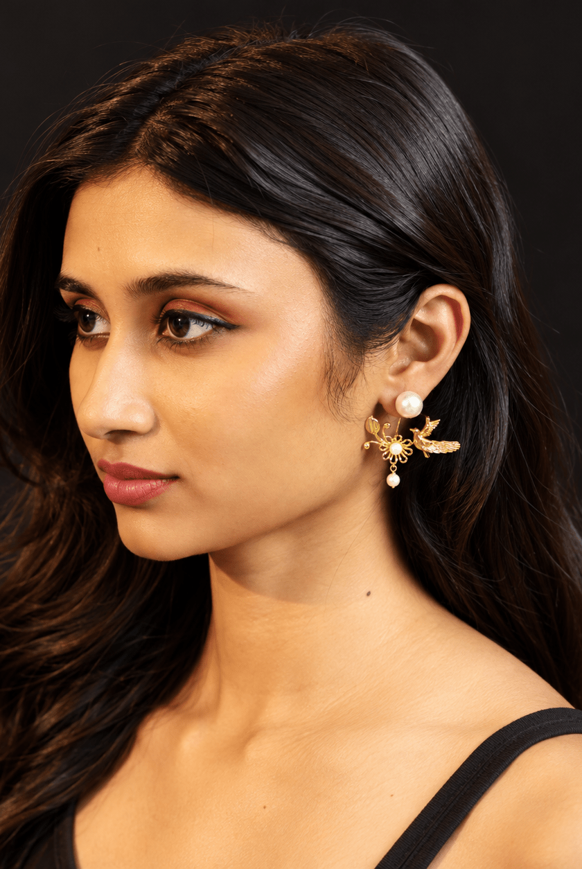 Seraphina Bloom Ear Jacket - CiceroniEarringKalon Art Jewellery
