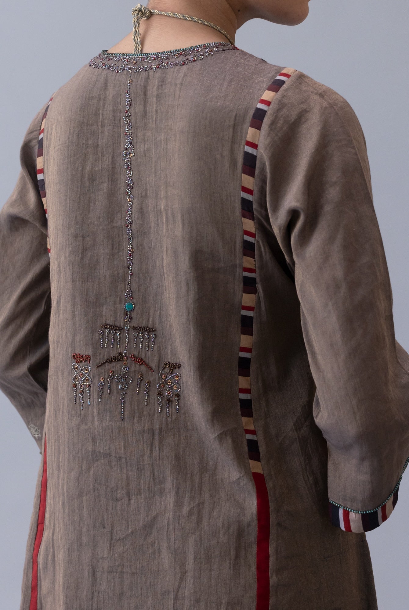 Serdok Charcoal Kurta - CiceroniKurta Set, Festive WearShades of India