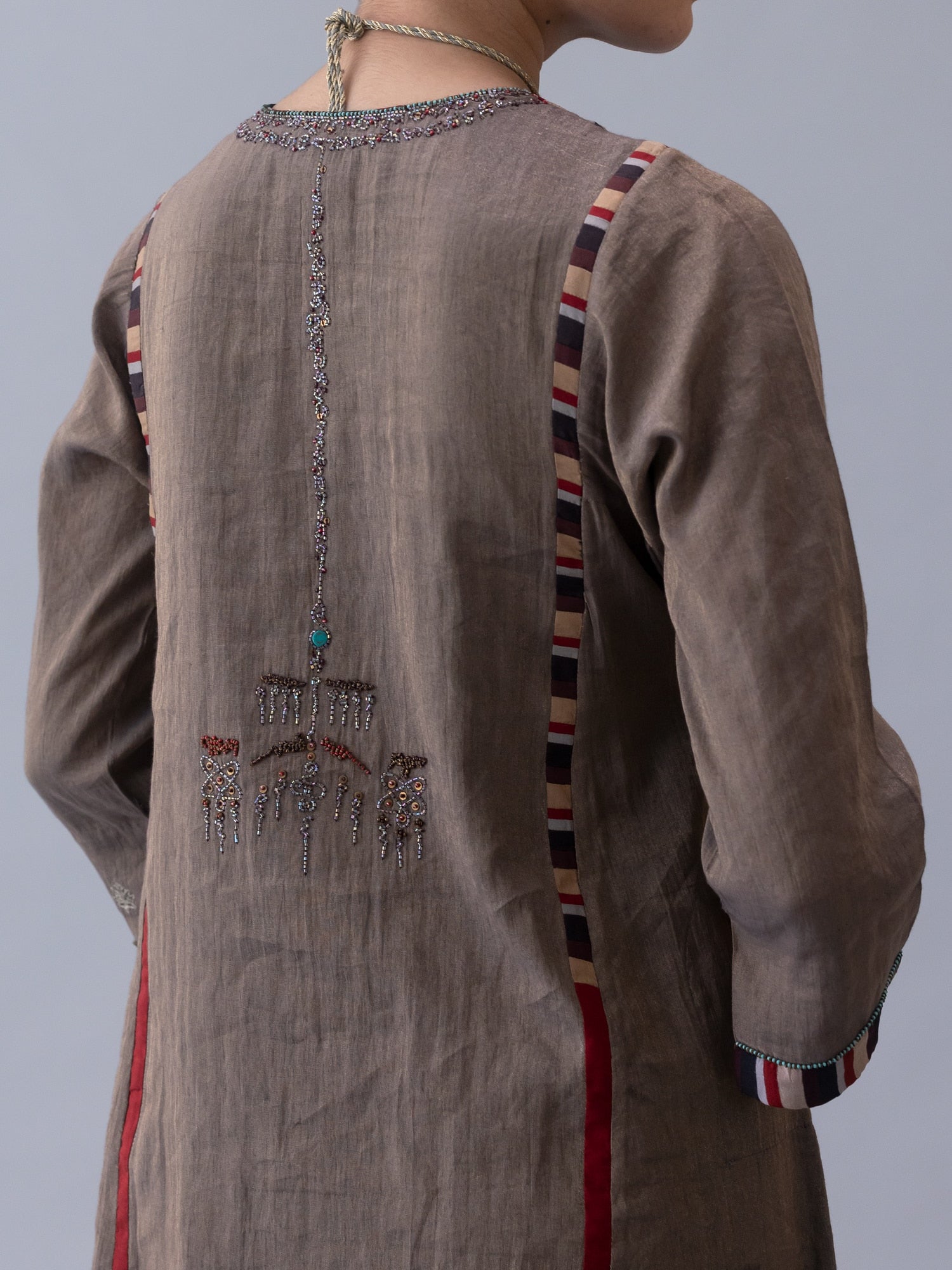 Serdok Charcoal Kurta - CiceroniKurta Set, Festive WearShades of India