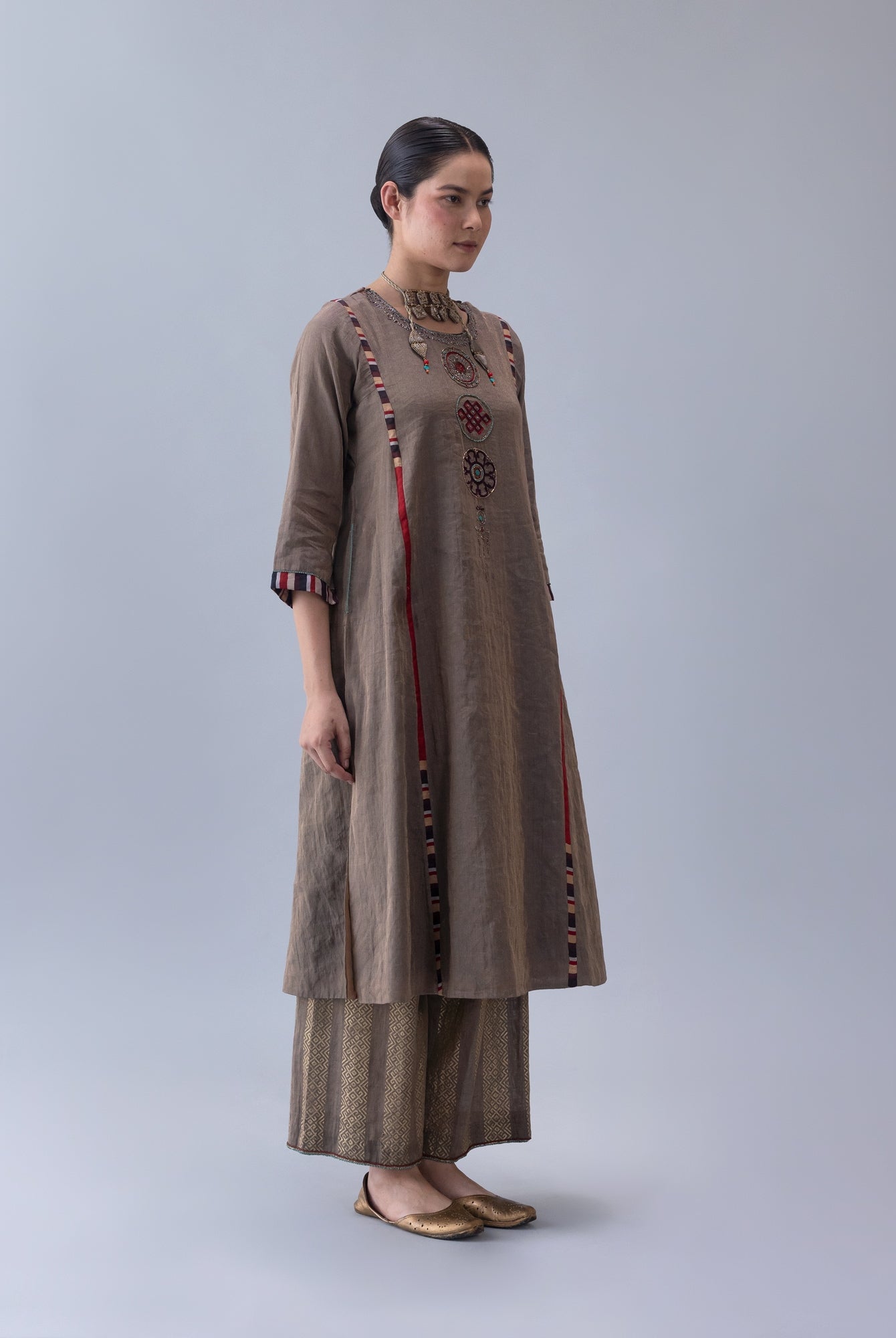Serdok Charcoal Kurta - CiceroniKurta Set, Festive WearShades of India