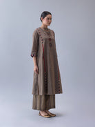 Serdok Charcoal Kurta - CiceroniKurta Set, Festive WearShades of India