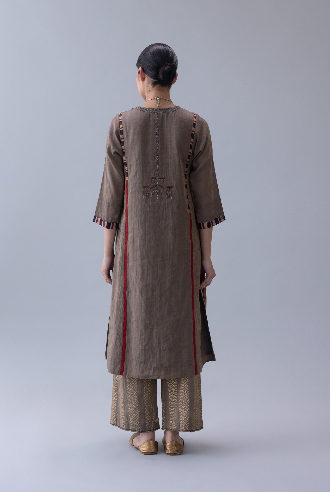 Serdok Charcoal Kurta - CiceroniKurta Set, Festive WearShades of India