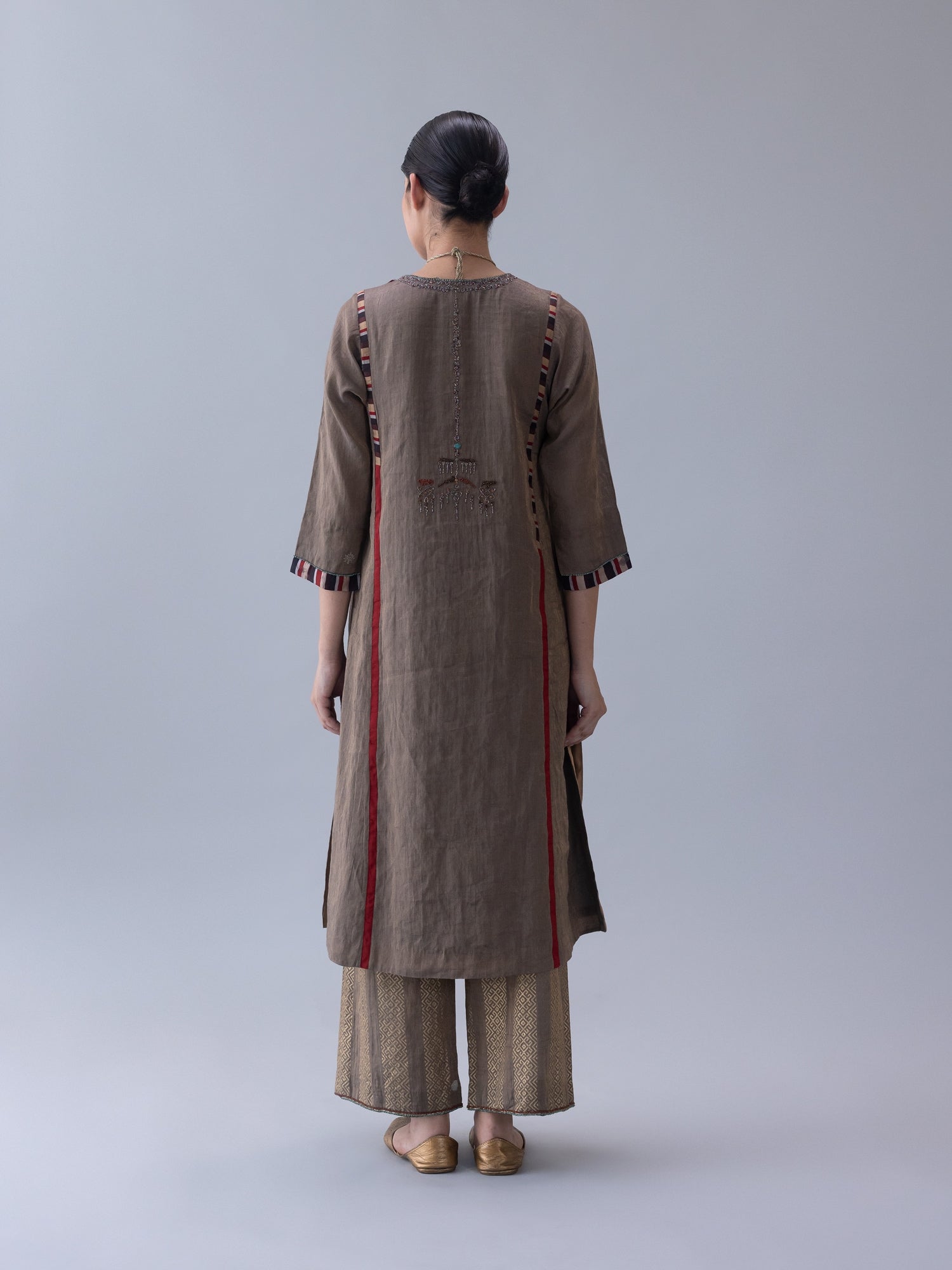 Serdok Charcoal Kurta - CiceroniKurta Set, Festive WearShades of India