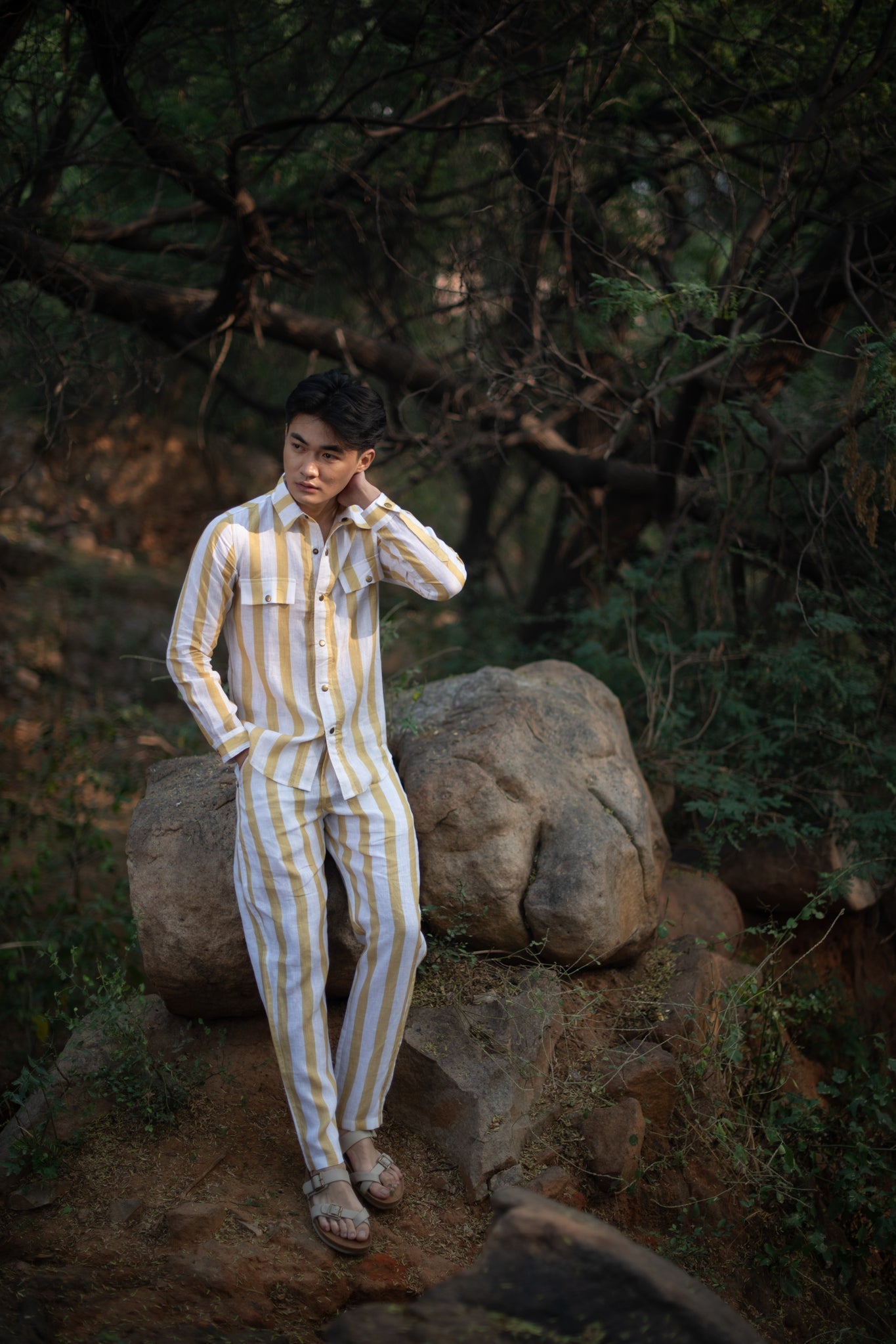 Serenity Pants - Yellow Stripe - CiceroniPantsThe Terra Tribe