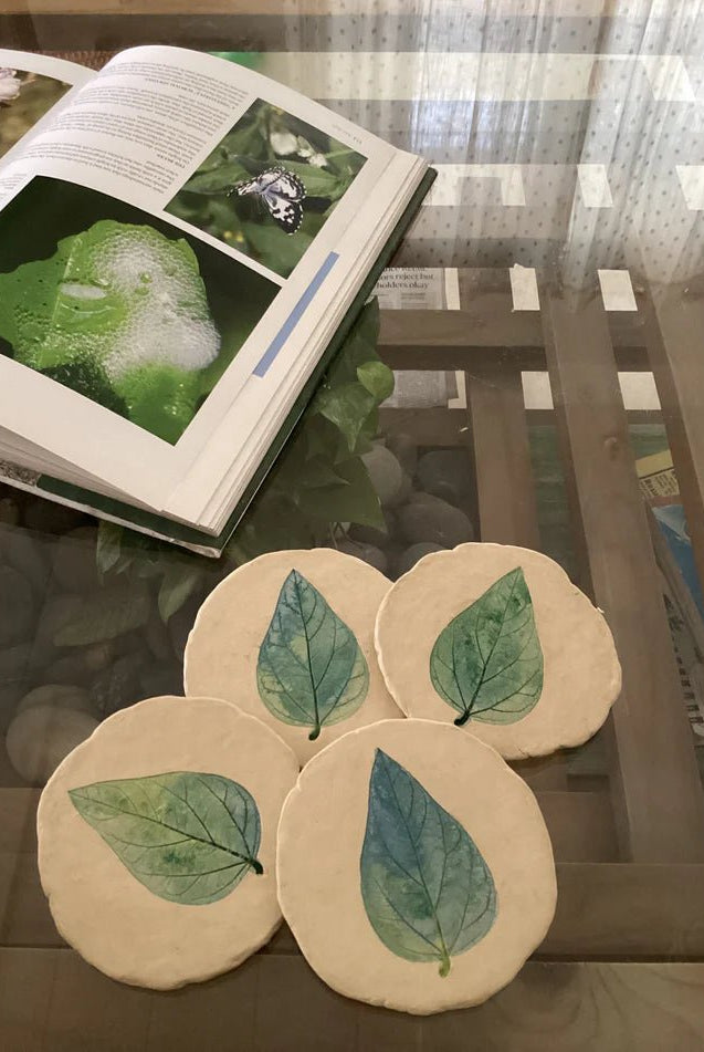 Set of Coasters - Harsringar Leaf - CiceroniCoastersAranya Earthcraft