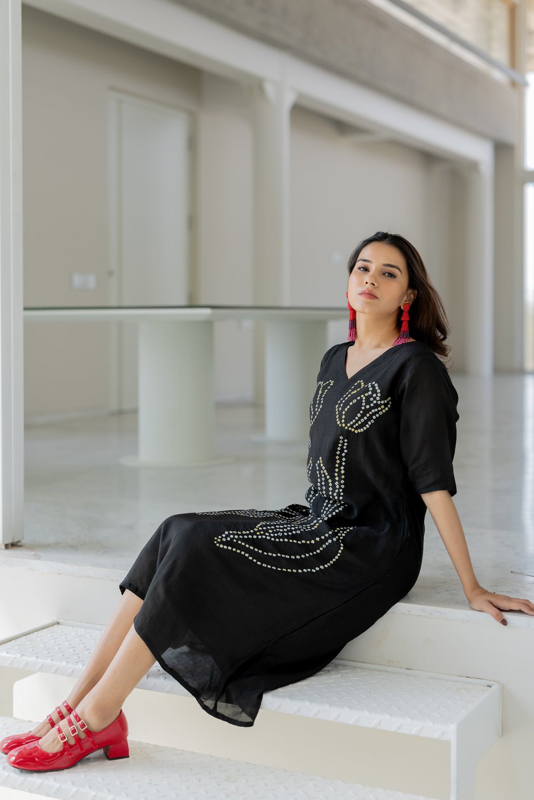 Shadow Tulips Dress - CiceroniDressesSilai Studio