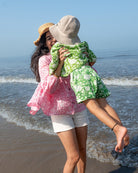 ‘Shared secrets’ Kids Green Floral Hand Block Print Co - ord Set - CiceroniCo - ord SetLove The World Today