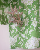 ‘Shared secrets’ Kids Green Floral Hand Block Print Co - ord Set - CiceroniCo - ord SetLove The World Today