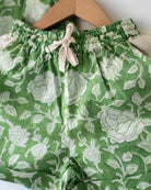 ‘Shared secrets’ Kids Green Floral Hand Block Print Co - ord Set - CiceroniCo - ord SetLove The World Today