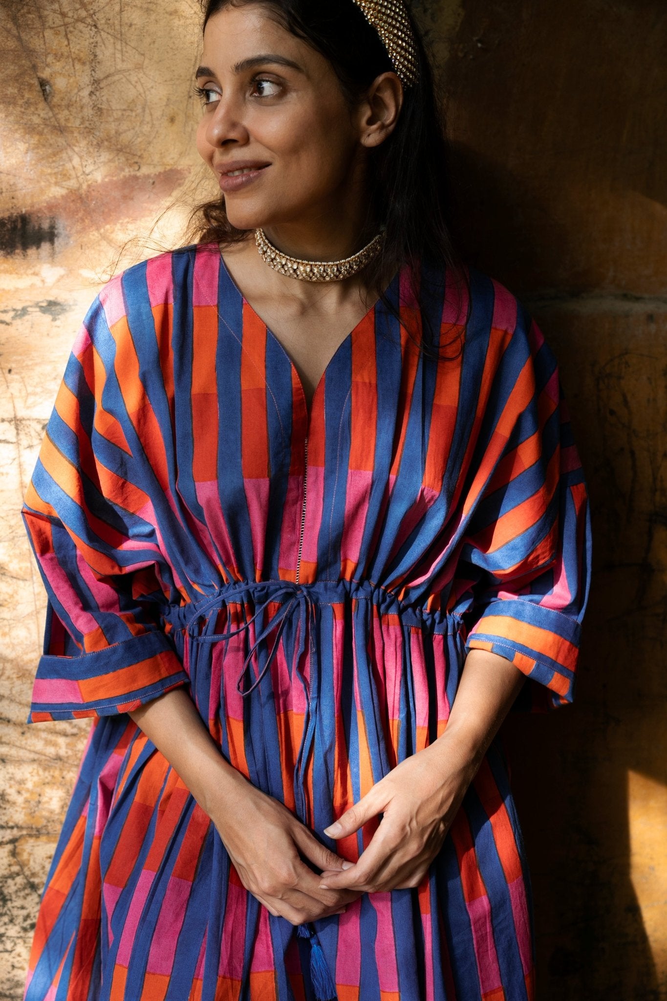 Shelly Caftan - Teal - CiceroniKaftanShaivyaa