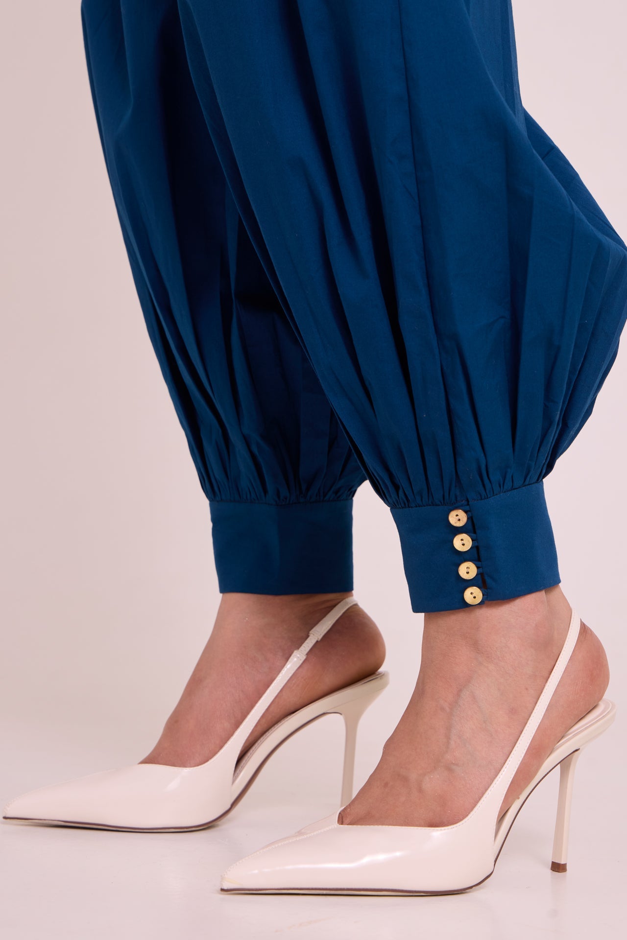 Shelly - Panelled Blues Top & Pant Set - CiceroniCo-ord SetMadder Much