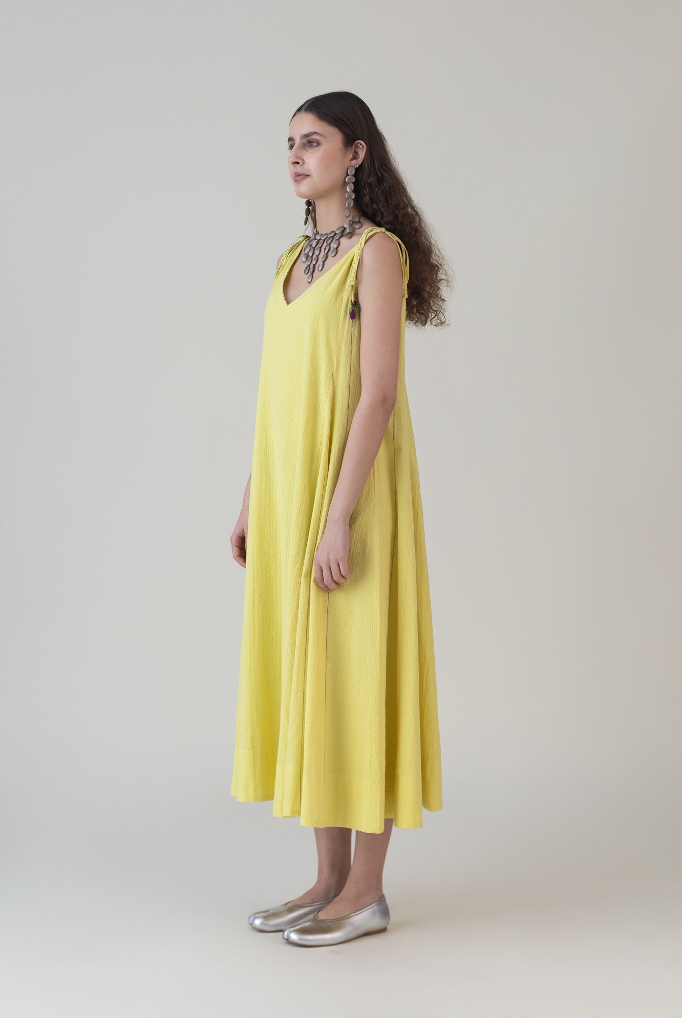 Shimun Lime Dress - CiceroniDressesShades of India