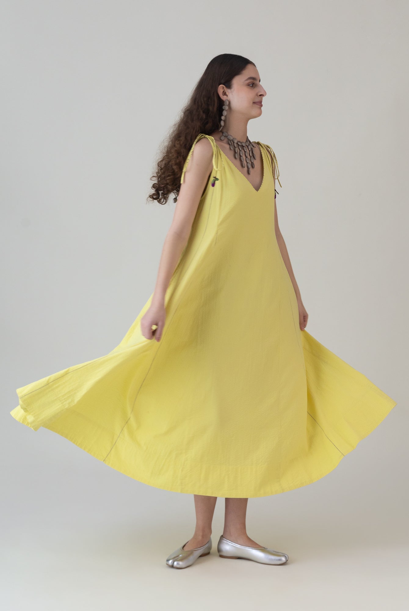 Shimun Lime Dress - CiceroniDressesShades of India