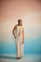 Shiori Applique Pants - CiceroniPantsAhmev