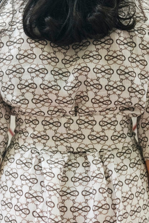 Shirt Dress in AC Jaal White - CiceroniDressesNikyta's Workroom