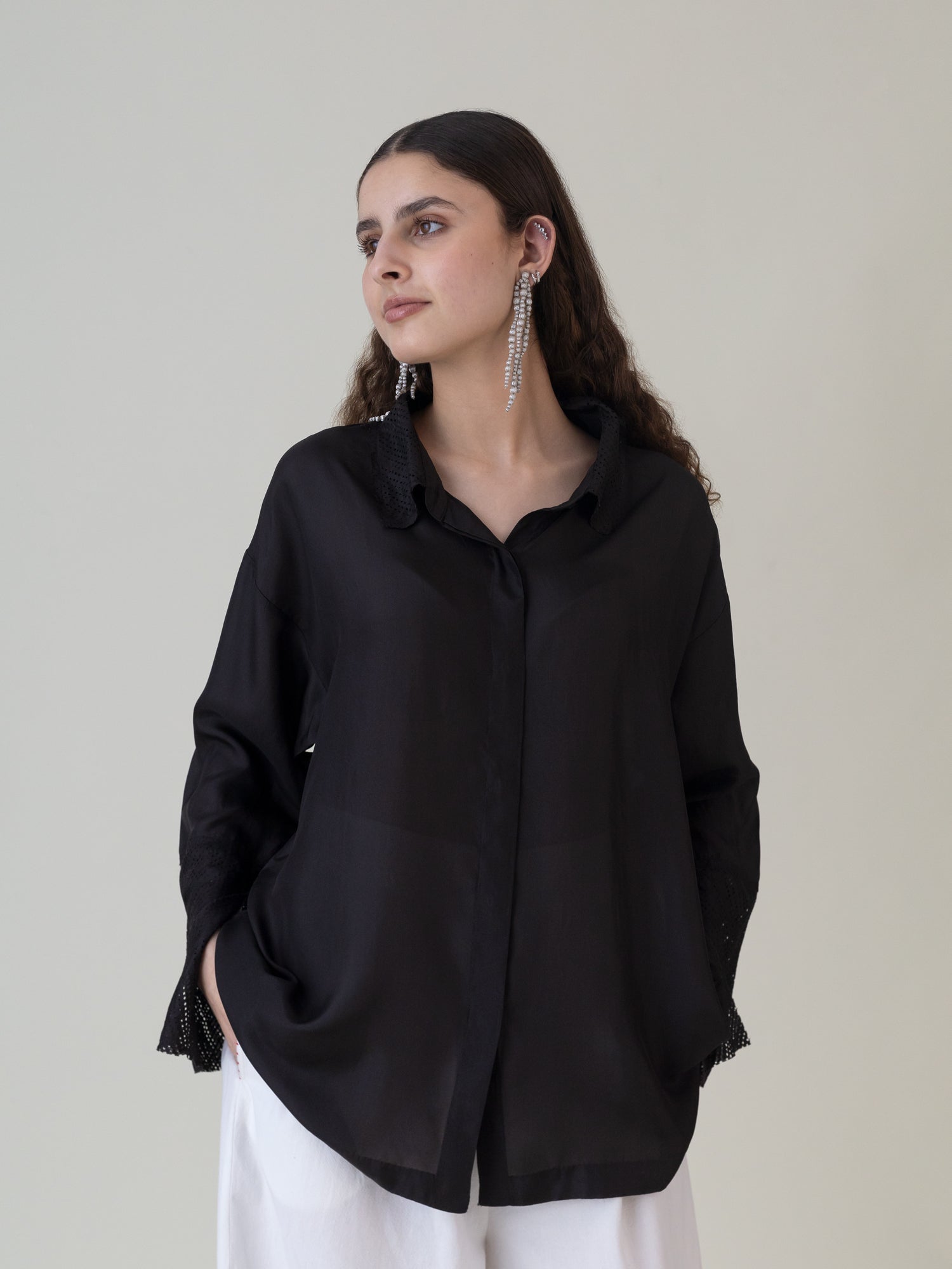 Shokora Dark Chocolate Shirt - CiceroniWomen ShirtsShades of India