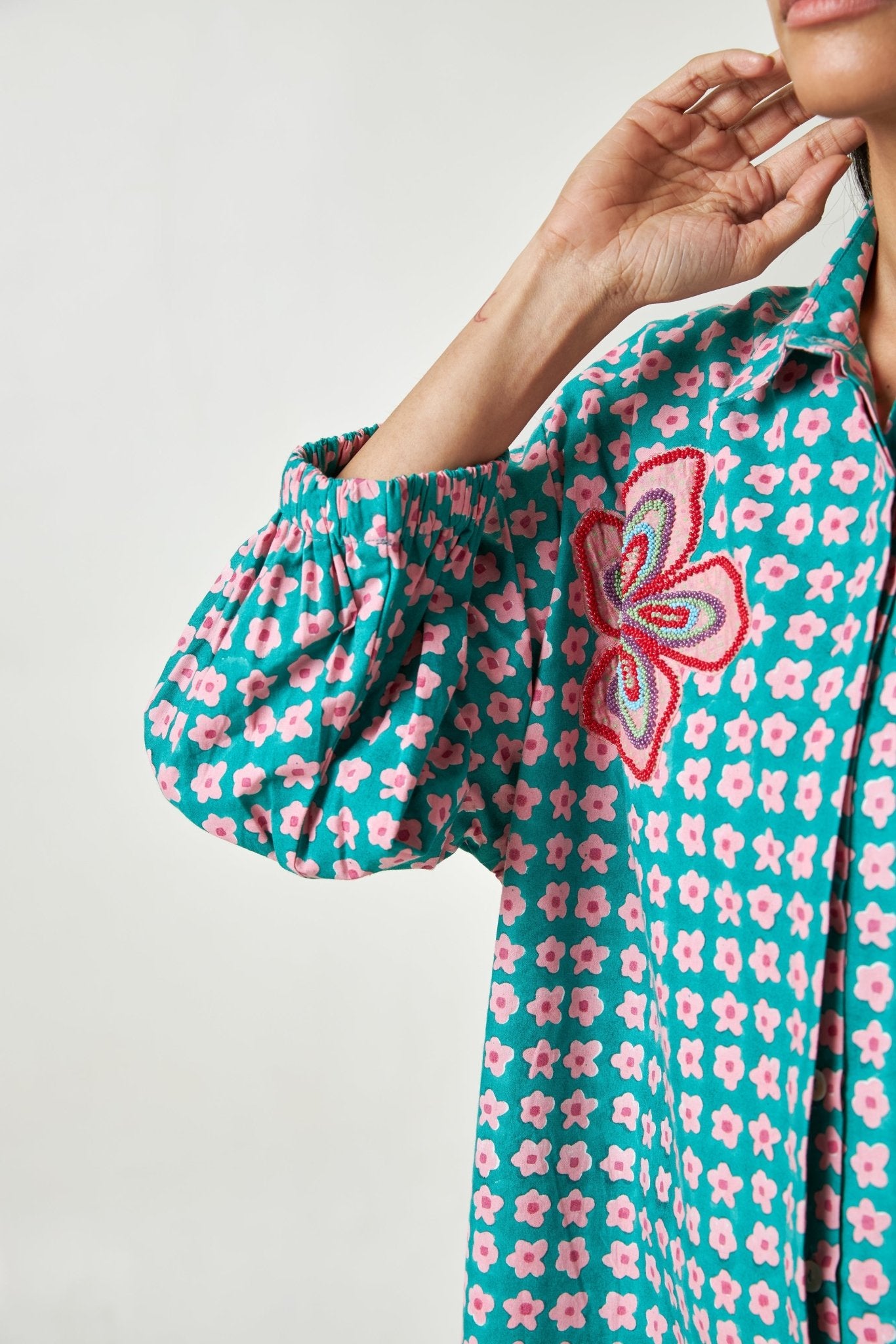Shoreline Block Printed Dress - CiceroniDressPants and Pajamas