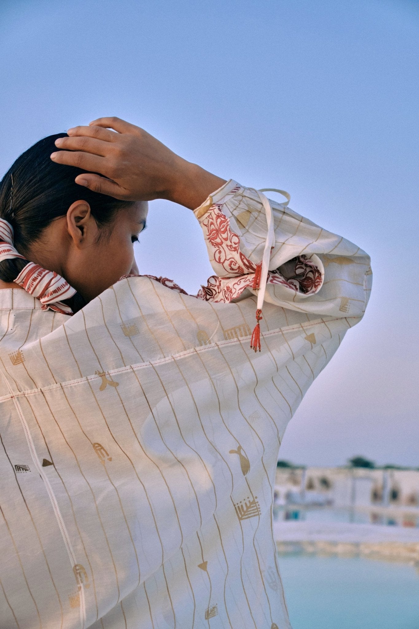 Shwe Stripe Dolman Shirt - CiceroniWomen ShirtsAhmev