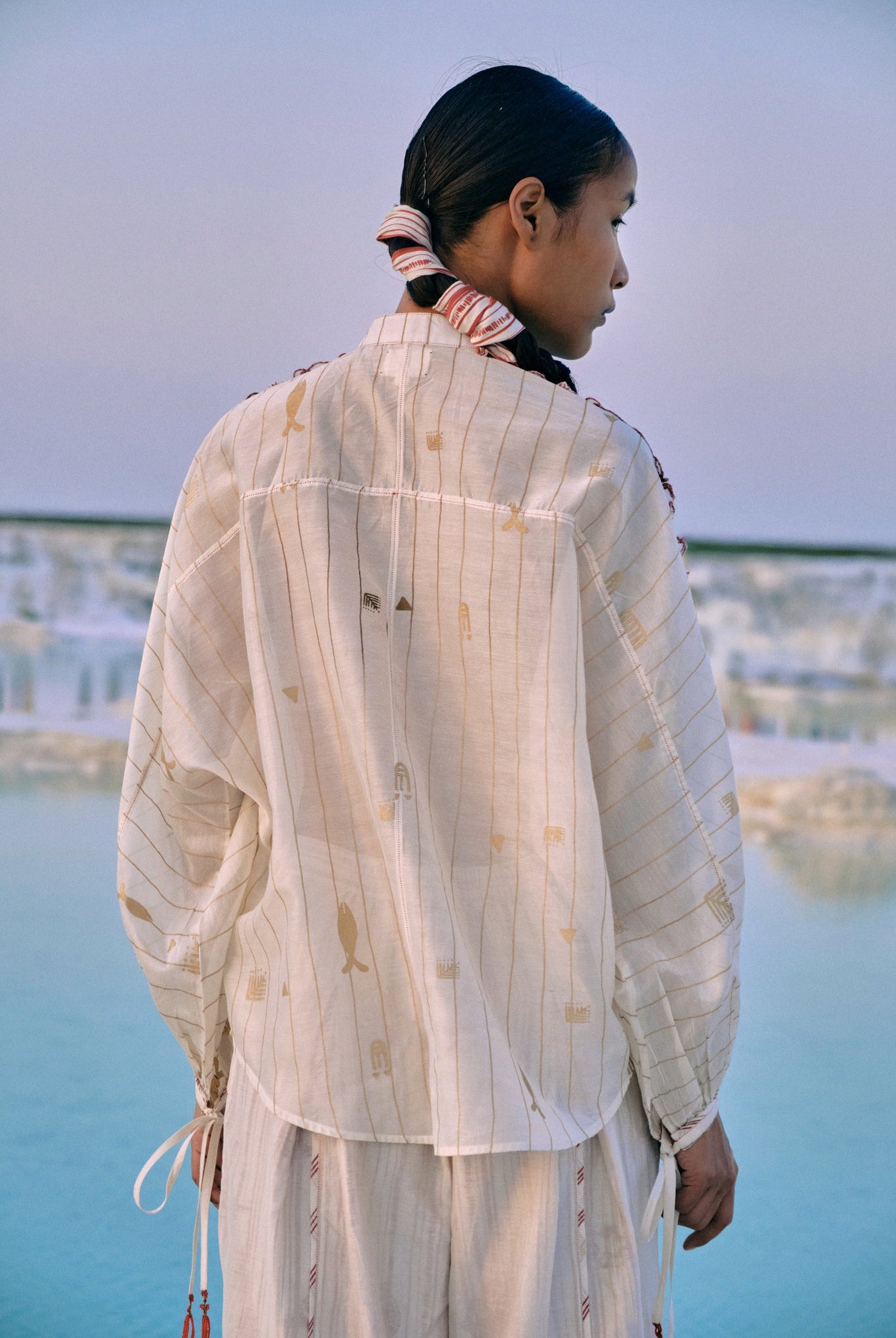 Shwe Stripe Dolman Shirt - CiceroniWomen ShirtsAhmev