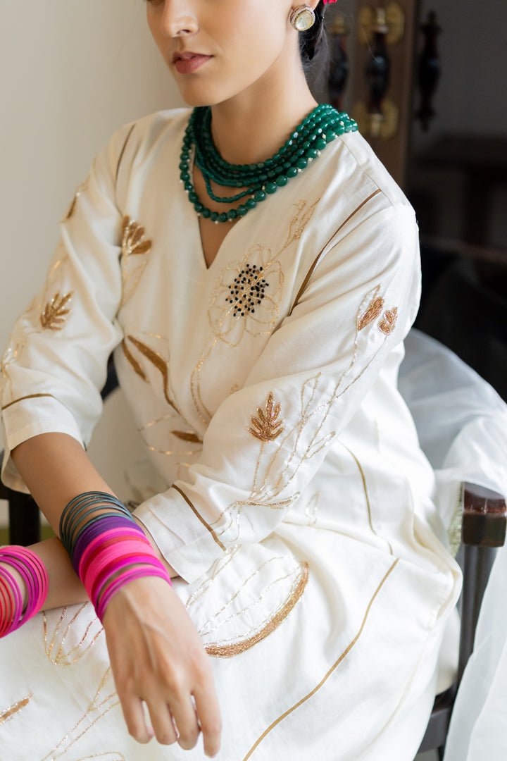 Shwetara Kurta Set with Dupatta - CiceroniKurta Set, Festive WearSilai Studio