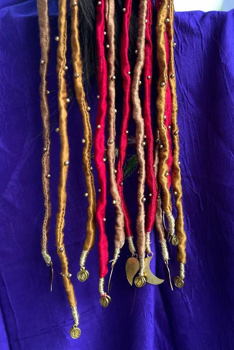 Silk Gold Pink Hair Strings - CiceroniHair StringsBy Nirjari