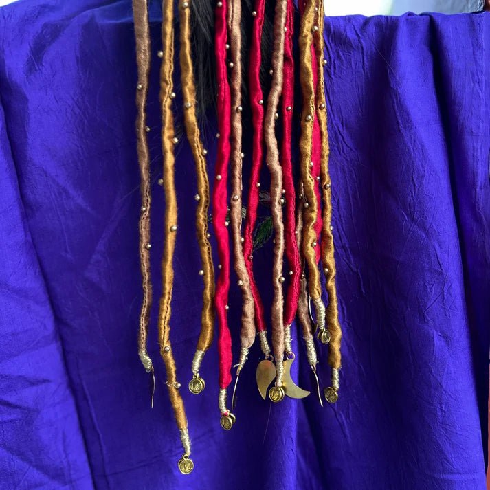 Silk Gold Pink Hair Strings - CiceroniHair StringsBy Nirjari