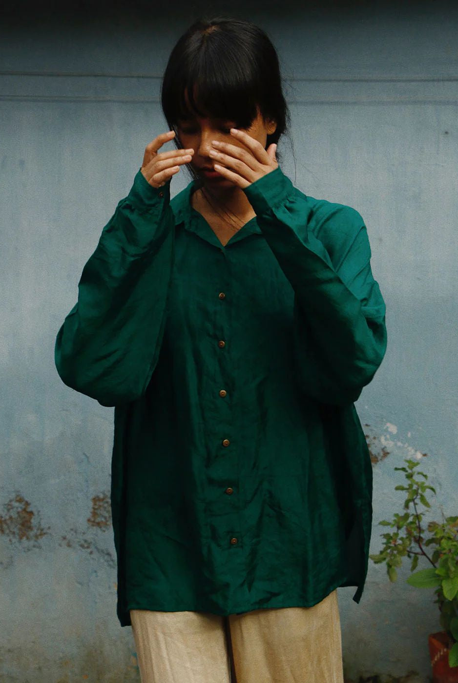 Silk Oversized Shirt - CiceroniWomen Shirtswith N.