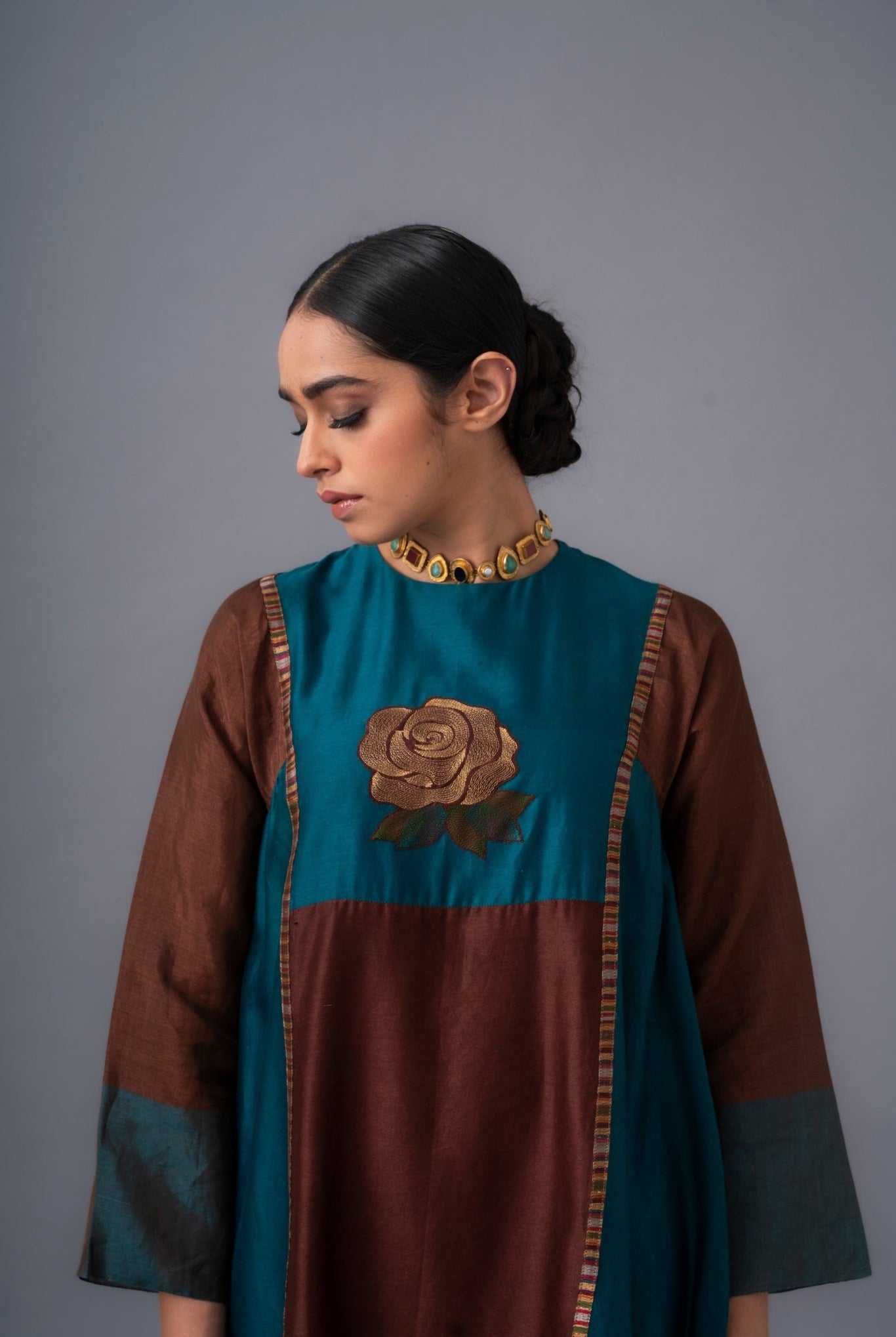 Silvana Ria Set - Cocoa Brown - CiceroniKurta Set, Festive WearRaga & Co.