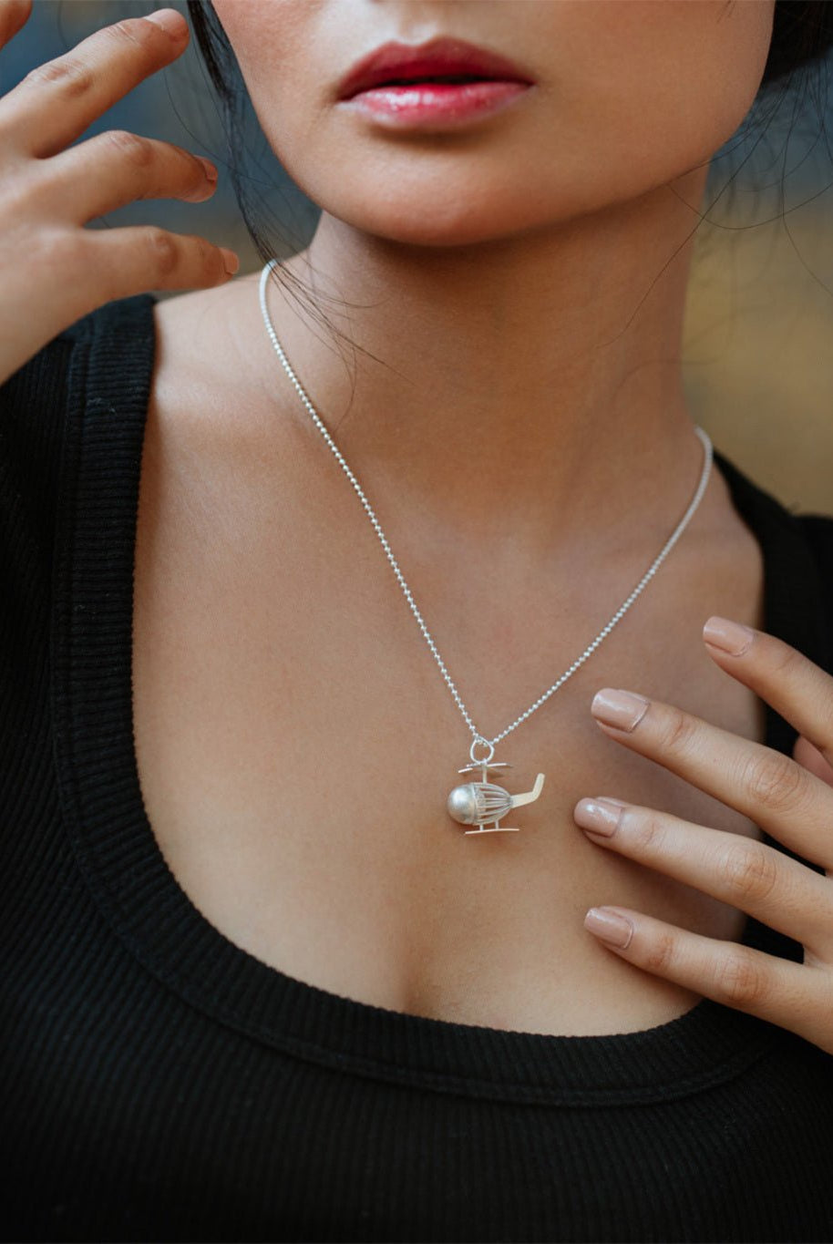 Silver Ball Helicopter - CiceroniNeckpieceBaka