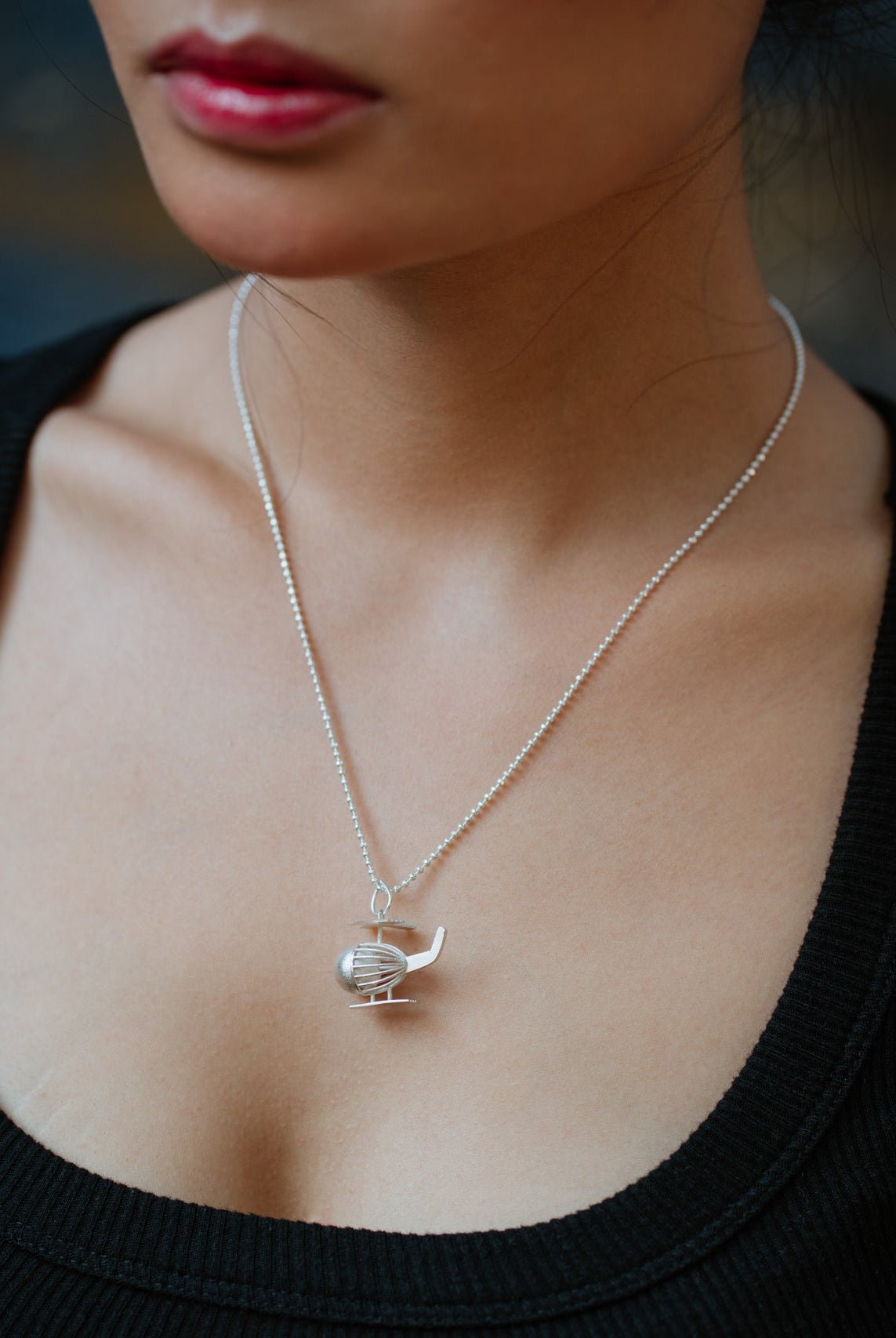 Silver Ball Helicopter - CiceroniNeckpieceBaka