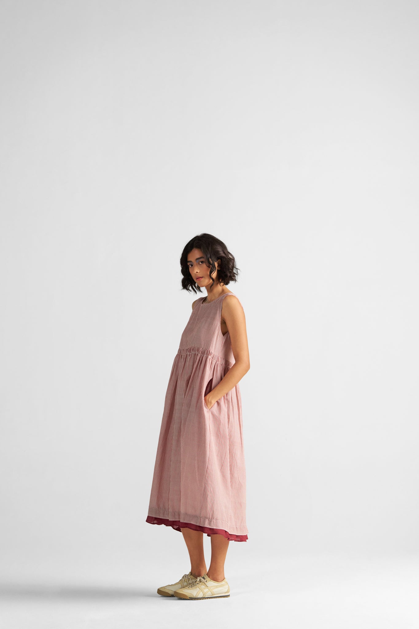 Simply Her Dress - Handwoven Textures - CiceroniDressesPaeony