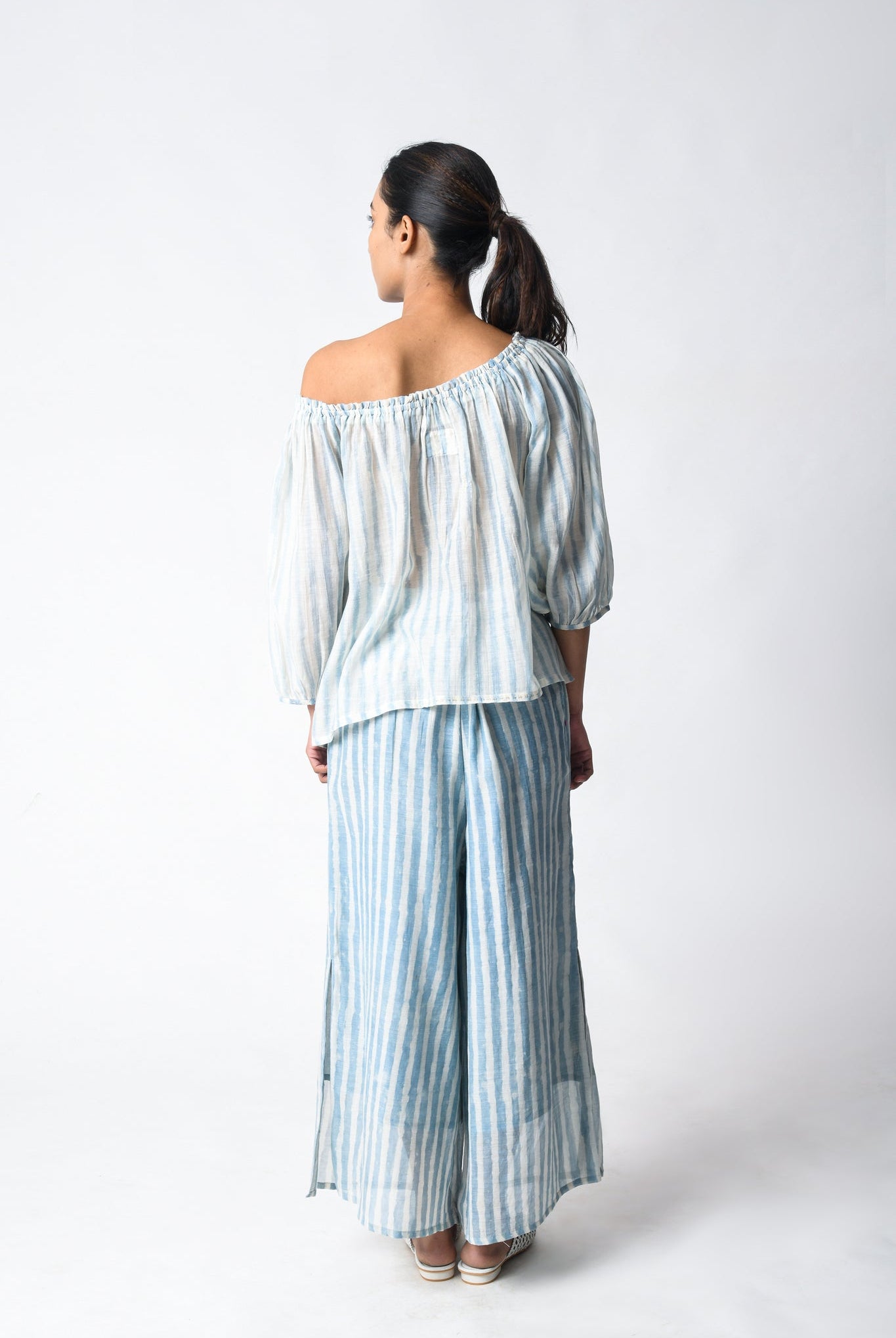 Sky Off Shoulder Co - ord Set - CiceroniCo - ord SetJayati Goenka