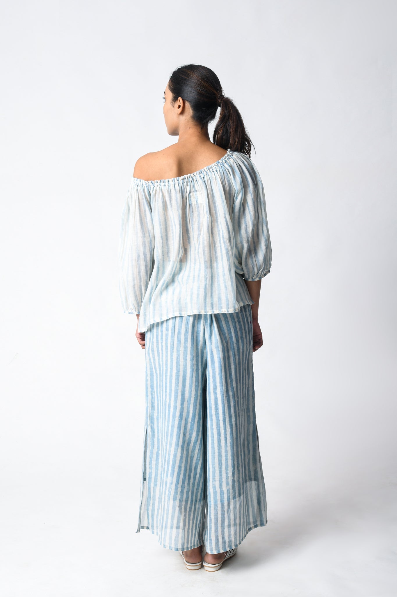 Sky Off Shoulder Co - ord Set - CiceroniCo - ord SetJayati Goenka
