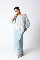 Sky Off Shoulder Co - ord Set - CiceroniCo - ord SetJayati Goenka