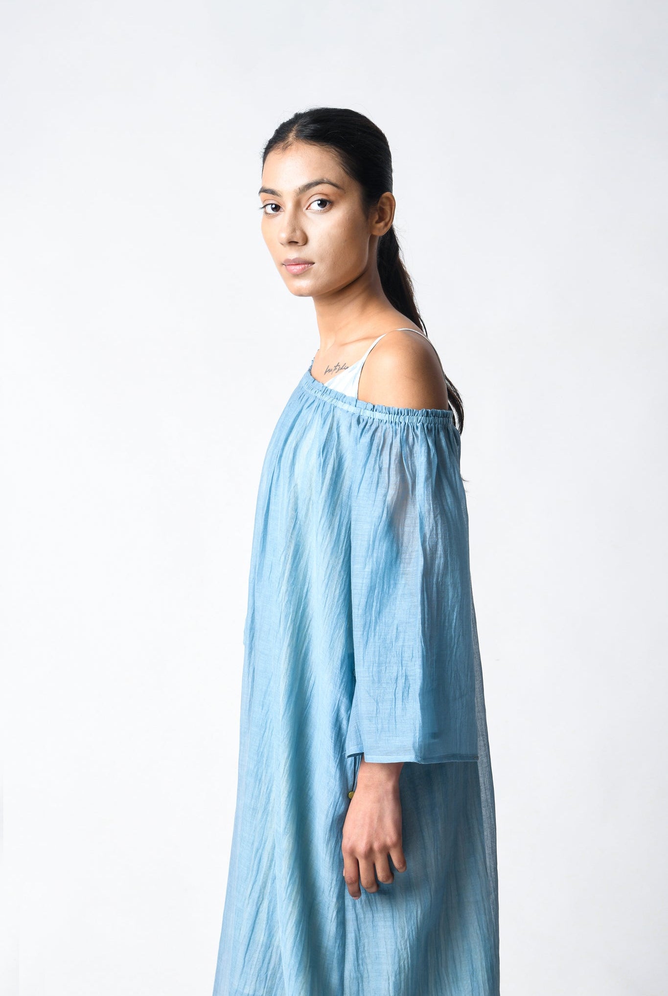 Sky Off - shoulder Dress - CiceroniDressesJayati Goenka