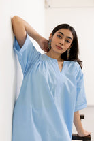 Sky Serenity Tunic Co - ord Set - CiceroniKurta Set, Everyday WearSilai Studio